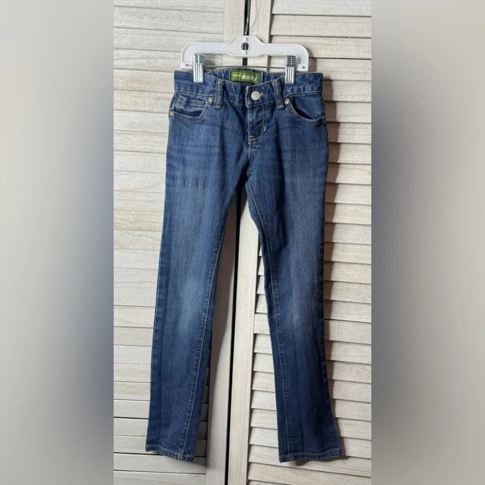 Old Navy Girls Super Skinny Jeans Size 7 Medium Wash Stretch Denim Classic